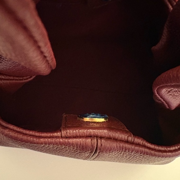 Polene Numéro Neuf Mini Textured Black Cherry Bag - Picture 11 of 14